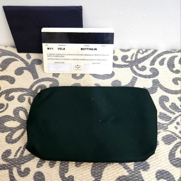 Prada Tissue Nylon Pouch Green - Picture 4 of 6